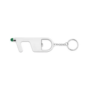 Porte-cles 3 en 1 personnalisé sans contact antibacterien