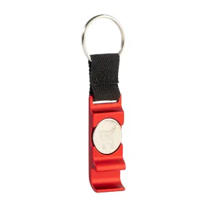 Porte-clés à décapsuleur pour valise à roulettes - OpenCart | Rouge
