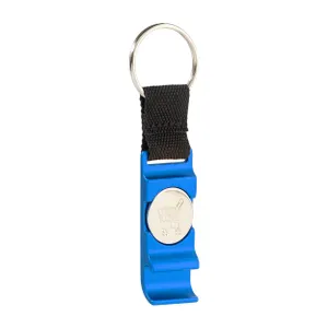 Porte-clés à décapsuleur pour valise à roulettes - OpenCart | Bleu
