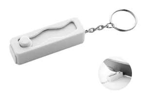 Porte-clés anti-stress personnalisés RABS - Zencall | Blanc