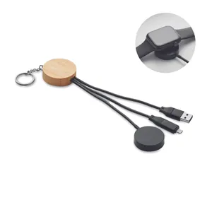 Porte-clés câble 4 en 1 60W - Bule | Noir