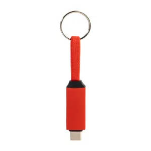 Porte-clés câble USB-C 60 W  - Keycab | Rouge