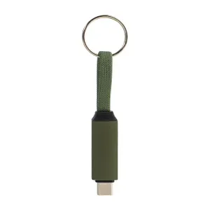 Porte-clés câble USB-C 60 W  - Keycab | Vert Foncé