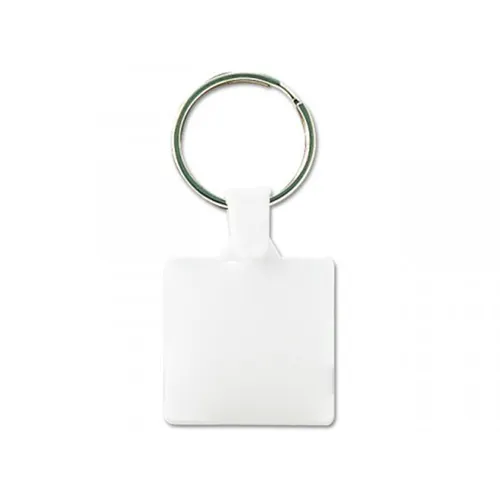 Porte clés carré 35 mm personnalisé (anneau 25 mm)