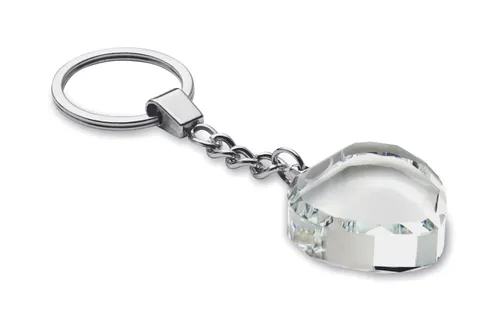 Porte-clés cœur en verre personnalisé - Heartward