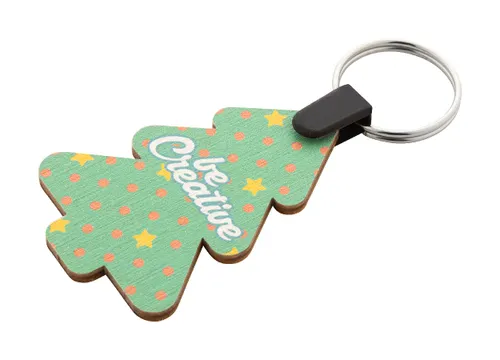 Porte-clés de Noël personnalisé publicitaire, arbre de Noël - Fjerny Creative