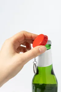 Porte-clés décapsuleur en ABS - Popcap Porte-clés décapsuleur en ABS - Popcap