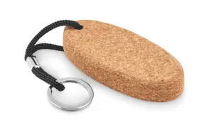 Porte-clés en liège flottant personnalisé - Boat | Black