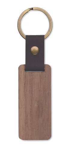 Porte-clés en noyer et PU - Nawkey