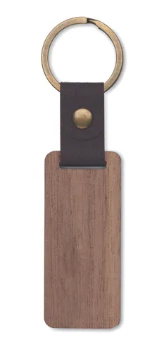 Porte-clés en noyer et PU - Nawkey