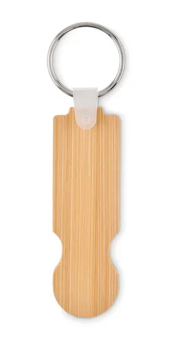Porte-clés jeton en bambou personnalisé - Compras