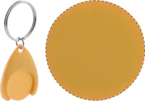 Porte-clés jeton personnalisé pour caddy - Nelly | Orange