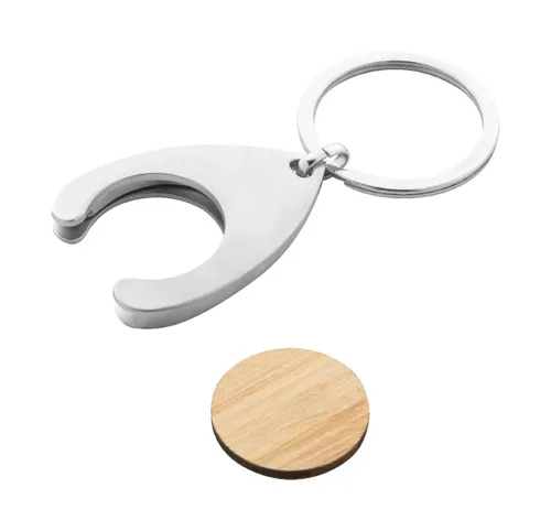 Porte-clés jeton personnalisé pour caddy - Zoinc