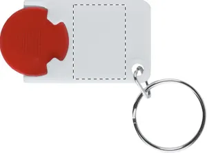 Porte-clés jeton publicitaire - Trolex | Rouge