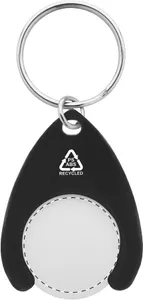 Porte-clés jeton rabs personnalisés - Neppy | Noir