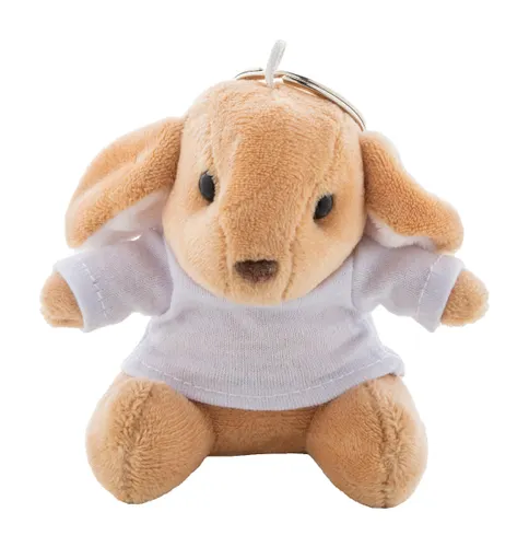 Porte-clés lapin en peluche personnalisé - BunnyFob