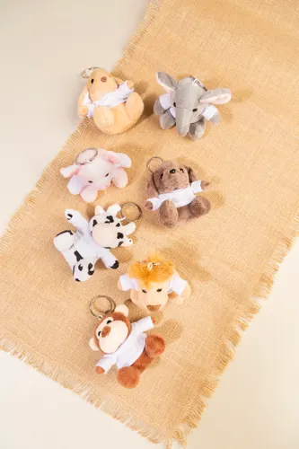 Porte-clés lion en peluche personnalisé - LioFob