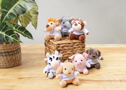 Porte-clés lion en peluche personnalisé - LioFob