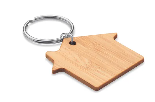 Porte-clés maison bambou personnalisé - Houseboo