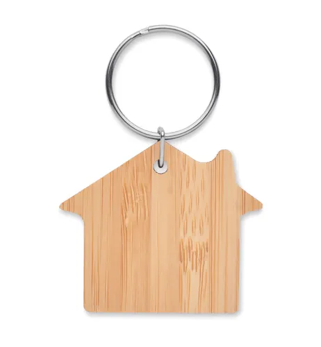 Porte-clés maison bambou personnalisé - Houseboo