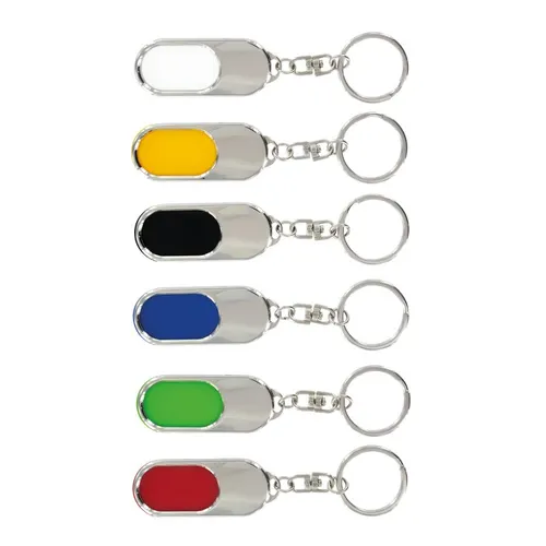 Porte-cles metal personnalisés + insert plastique
