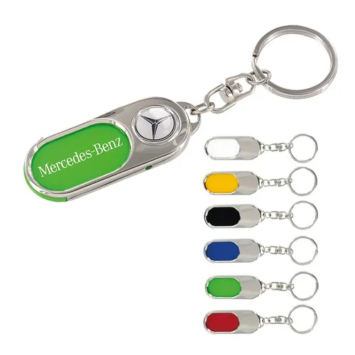 Porte-cles metal personnalisés + insert plastique