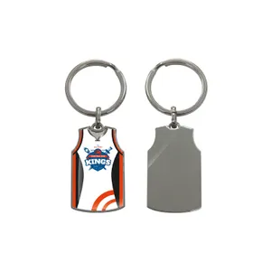 Porte-cles metal publicitaire personnalisable - basketball