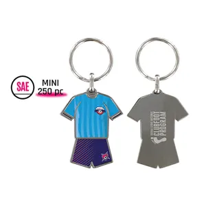 Porte-cles metal publicitaire personnalisable - football