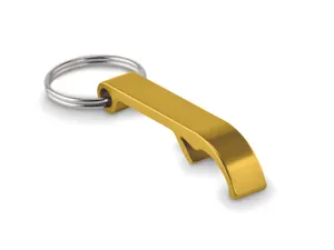 Porte-clés personnalisable en aluminium recyclé - Ovikey | Or