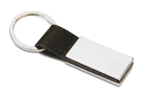 Porte-clés personnalisé PU et métal - Rectanglo