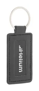 Porte-clés personnalisés RPU - ShineKey Rect | Noir