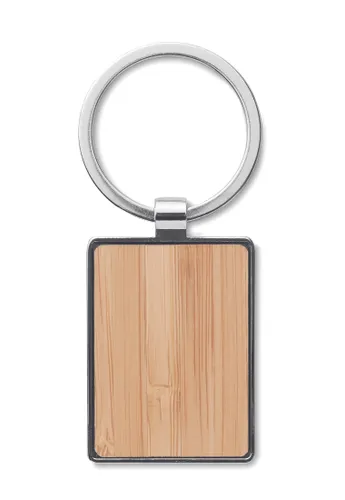 Porte-clés rectangle en bambou personnalisé - Bendigo