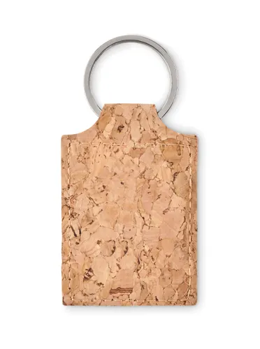 Porte-clés rectangulaire en liège à personnaliser - Concon