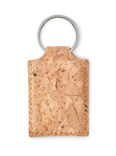 Porte-clés rectangulaire en liège à personnaliser - Concon