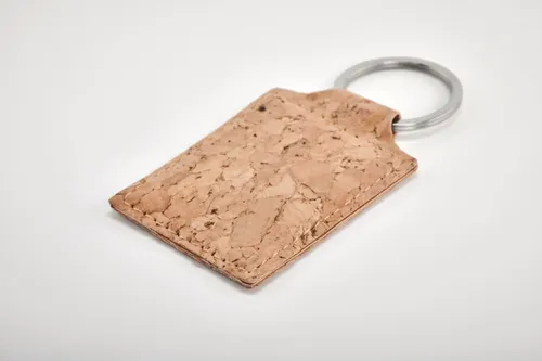 Porte-clés rectangulaire en liège à personnaliser - Concon