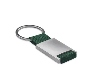 Porte-clés rectangulaire personnalisé - Tech | Vert Foncé