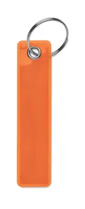Porte-clés réfléchissant PVC personnalisé - Keyflect | Orange Fluo