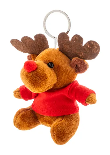 Porte-clés renne de Noël en peluche personnalisé - Julren