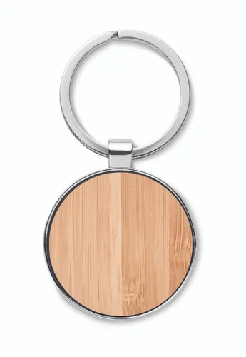 Porte-clés rond métal bambou personnalisé - Ballarat