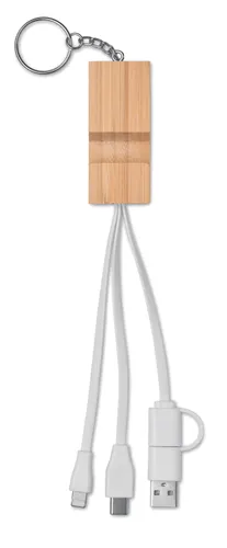Porte-clés support en bambou - Clauerc