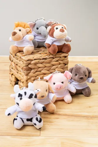 Porte-clés vache en peluche personnalisé - CowFob