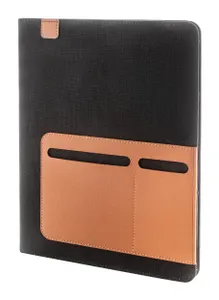 Porte-documents personnalisé en canvas recyclé - Capudo A4 | Noir