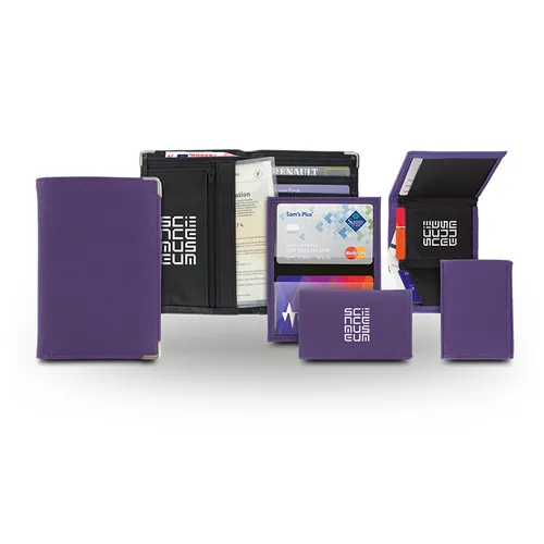 Porte feuille personnalisé avec etui certificat d'immatriculation (ex carte grise)