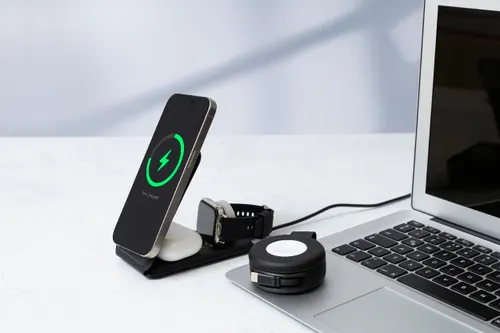 Porte-mobile RPU personnalisé avec chargeur sans fil - LuxCharge Stand