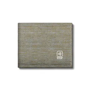 Porte monnaie anti rfid personnalisé en rpet | Beige 87