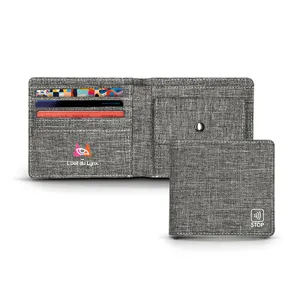 Porte-monnaie porte carte de crédit personnalisé avec stop RFID