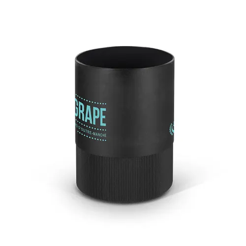 Pot à crayons publicitaire plastique recyclé noir