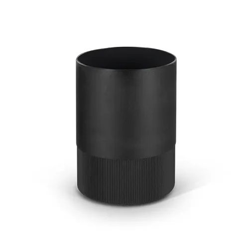 Pot à crayons publicitaire plastique recyclé noir