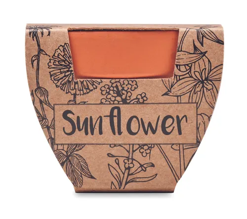 Pot graines de tournesol personnalisé - Sunflower