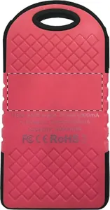 Power bank USB personnalisé - Durabank | Rouge / Noir